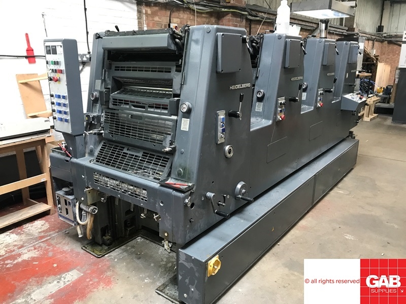 Four colour used offset printing machines 1991 Heidelberg GTO 52-4 ...